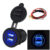 12/24V Dual USB Port Car Charger Motorcycle 5V 4.2A Charger Socket Waterproof Fast Quick Charge Adapter for Vehicle Boat Truck
