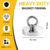 Super Strong Neodymium Fishing Magnet Hooks N52 Heavy Duty Magnet with Countersunk Hole Eyebolt 16-42mm Salvage Searcher Magnets