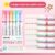6Pcs/Set Flower Line Shape Highlighter Pen Roller Tip Curve Liner Marker Kawaii Korean Stationery School Office Supplies Gifts
