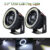 1 Pcs 15W 6000K Car White COB LED Projector Angel Eyes Blue Ring DRL Fog Light Lamp 2.5″ With Brackets