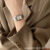 NAIDU niche retro Roman scale metal steel belt quartz watch female student 2023 New Advanced