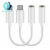 2Pcs Type C USB-C Male to 3.5mm Female Headphone Jack Aux Audio Adapter Cables
