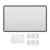 Projector Screen for Home Theater White Foldable Anti- (60Inch)