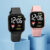 2Pcs/set Love Small Square Lovers Fashion Watch Sports LED Electronic Watch
