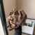 Fashion Stripes Plaid Bucket Bag Twisted Handles Dark Colors Drawstring Messenger Bag Wool Material Handbag Daily Matching