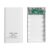 18650 Battery Power Bank Box 5V 2.1A LCD Display 20000MAh Power Board for 6X18650 Battery DIY Powerbank Case(White)