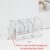 Portable Clear Acrylic Bookends with Handle Desk Organizer Divided Book Stand Desktop Sorting Rack Student