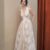 French Retro Lace Light Wedding Dress Bride’s High-end Mori Style Out-door Gown V-neck Hanging Neck Engagement Dress