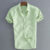 Men’s Casual Short Sleeve Shirt Street Wear Lapel Button Solid Color Cotton Linen Shirt for Men Vintage Vacation Blouse M-3XL