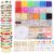 6MM Polymer Clay Beads Set Rainbow Color Flat Chip Beads For Bracelet Necklce Making Letter Beads Accessories Kit DIY