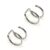 2Pcs 316L Stainless Steel Fake Ear Piercing Jewelry, Clip on Ear Cuffs Fake Lip Ring Non Piercing Labret Rings for Women Men
