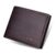 Men Short Style Wallet Glossy Wood Grain Fashion Multi Card Wallet Card Holder Business Folding Wallet