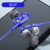 6D In-Ear Stereo High Bass Headphone In-Ear 3.5MM Wired Earphones Metal HIFI Earpiece With MIC For Xiaomi Samsung Huawei Phones Fengshi