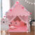 Portable Children’s Tent Folding Kids Tents Tipi Baby Play House Large Girls Pink Princess Castle Child Room Decor