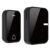 EU UK US Plug Black Acrylic Kinetic Energy Wireless Doorbell 38 Songs No Battery Waterproof Self Powered Door Bell