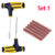 Car Tire Repair Tools Kit with Puncture Studding Plug Rubber Strips Tubeless Motorcycle Tyre Repair Tool Set for Auto Truck Tire