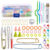 1Set Crochet Hooks Set With Case 14 Styles Knitting Needles Set DIY Needle Arts Craft Scissors Markers Sewing Tools YJN