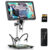 Hayve 10.1” HDMI Digital Microscope 2000X Coin Microscope with 10 LEDs 20MP Soldering Microscope Compatible with PC/TV∩╝ê32GB)