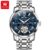 OLEVS 6701 Luxury Skeleton Flywheel Automatic Watch for Men Dual Calendar Wrist Clock Waterproof Luminous Stainless Steel Watch
