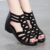 Soft Leather Roman Sandals Women 2023 Summer New Soft Sole Outwear Women’s Wedge Shoes Fashion Casual Designer Shoe Ladies