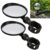 2pcs Adjustable Rotate Bicycle Auxiliary Rearview Mirror Handlebar Mount Wide-Angle Convex Cycling Rear View Mirrors Accessories
