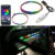 64 Colors USB Car LED Ambient Light Acrylic Strips Dashboard Lights RGB Car Interior Hidden App Remote Control Atmosphere Lamp