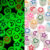 St.kunkka 100pcs 6.5mm Mixed Color Luminous Letter Beads Acrylic Loose Necklace Bracelet Production