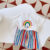 Girls Rainbow Clothes Sets Summer Children Short Sleeve Suits Baby Kids T-shirt Tops+Pants 2Pcs Teenage Thin Outfits 1-8 Years