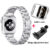 Diamond Case+With Strap For Apple Watch Ultra 2 49mm Band 45mm 41mm 42mm 38mm Stainless Steel Bracelet iWatch SE 6 7 8 9 40 44mm