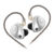 KZ Castor in Ear HiFi Earphone 2DD Dynamic High-end Tunable Earphones Monitor Headphone Cancelling Earbuds Bass Headsets PR2 ZAR