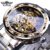 Winner Transparent Fashion Diamond Luminous Gear Movement Royal Design Men Top Brand Luxury Male Mechanical Skeleton Wrist Watch