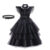 Wednesday Addams Cosplay Dress for Girl Kids Movie Wednesday Cosplay Costumes Black Gothic Dresses Halloween Party Women Clothes
