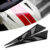 Black 1 Pair Side Air Intake Flow Vent Cover Decorative Car Exterior Decoration ABS Universal Auto Decoration Car Hood Stickers