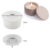 Concrete Candle Jar Silicone Mold DIY Handmade Round with lid Plaster Epoxy Resin Storage Box Casting Molds Home Decor Supplies