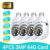 1/4PCS 3MP E27 Bulb IP WiFi Camera Indoor Video Surveillance Camera Security protection baby Monitor Full Color Night Vision Cam