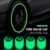 4Pcs Luminous Car Tire Valve Caps Fluorescent Night Glow Decor For Volkswagen Golf 4 5 6 7 Bora MK7 Beetle Touran GTI R Line