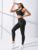 Yoga Basic 2pcs Seamless High Stretch Yoga Set Tracksuit Gym Set Crisscross Back Cami Hip-hugging Tummy Control Leggings