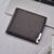 Fashion Men Short Style Wallet Hardware Iron Edge Business Multi-card Slot Men Wallet