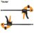 TOLESA 6″ Bar Clamps for Woodworking, 2PCS One-Handed Clamp / Spreader, Wood Clamp Set, Light-Duty Quick-Change F Clamp