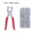 Five-prong Button Installation Tool Snap Tool Kit Metal Snap Ring Belt Fastening Pliers Clamping Tool Kit For Garment Sewing