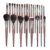 OVW Natural Goat Hair Makeup Brushes Set Professional Kit brocha maquillaje pedzle do makijazu blending smudging brush shader