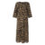 Celmia Casual Loose O Neck Vestido 2023 Fashion 3/4 Sleeve Dress Women Leopard Print Kaftan Maxi Dress Holiday Leisure Long Robe