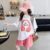Girls Summer T-Shirt Short-Sleeved Suit Korean Version of the New Casual Summer Sports Children’s Short-Sleeved Shorts Two-Piece
