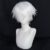 Synthetic Universal Short Cosplay Wig Silver Red Pink Blonde Grass Green Black Straight Men’s Wig for Halloween Cosplay