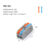 10/30/50 PCS Mini Fast Wiring Cable Connectors Universal Compact Splitter Electrical Conductors Push-in Home Terminal Block