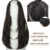 Synthetic Long Straight Hair Extensions 22 Inch Clip In Hair Extension V Shape Heat Resistant Hairpieces Hair Clips Hair Accesso