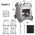 Portable Camping Wood Stove with Stainless Steel Folding Lightweight Firewood Stove For Outdoor Hiking Traveling BBQ Picnic