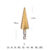 1/4″ Hex Shank Step Drill Bit 4-12mm/4-20mm/4-32mm Cone Titanium Coated Metal Hole Cutter HSS High Speed Steel Quick Change