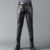 Men’s Leather Pants Skinny Fit Elastic Fashion PU Leather Biker’s Trousers Nightclub Party & Dance Pants Thin