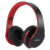 Siindoo JH-812 Red Bluetooth Headphone Foldable Stereo Music Earphones FM and Support SD Card with Mic for Mobile Samsung PC TV
